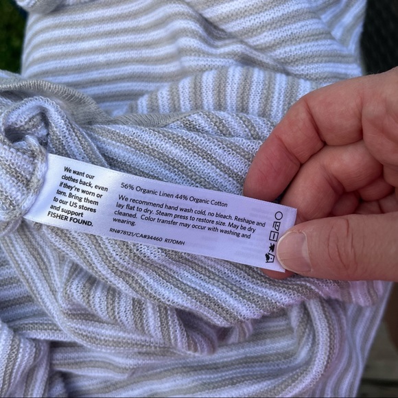 Eileen Fisher linen-blend slub top! - Picture 6 of 7